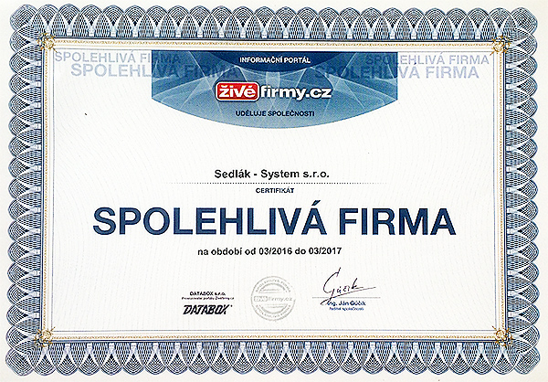 Spolehlivá firma2016-17